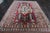 Red 1970s Vintage Handmade Wool Cotton Red Area Rug For Sale - Image 8 of 11