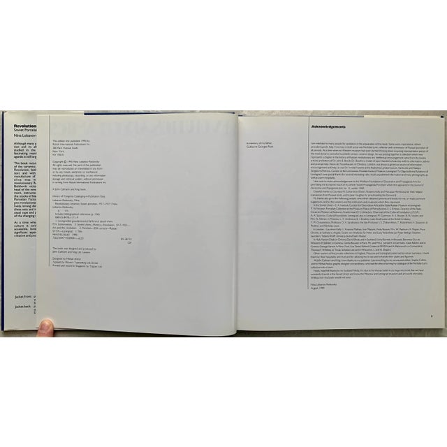 Revolutionary Ceramics: Soviet Porcelain 1917-1927, by Nina Lobanov-Rostovsky. New York: Rizzoli, 1990. First printing. A...