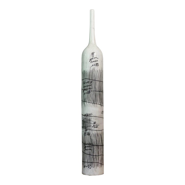 Yuri Zatarain Large Floor Vase, "Sketchbook" Series, 1990s For Sale