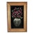Red Flower Still Life, 1960s, Oil Painting on Velvet, Framed For Sale - Image 13 of 13