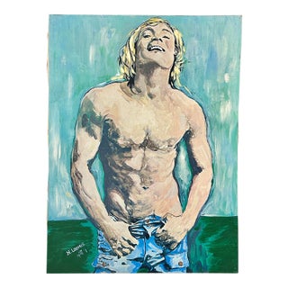 1974 Lambert Studios “Jock” No. 803 – Hand-Painted Print For Sale
