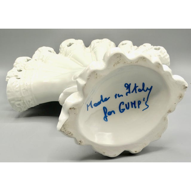 White Gump's Mid Century Italian Blanc De Chine Vase For Sale - Image 8 of 8