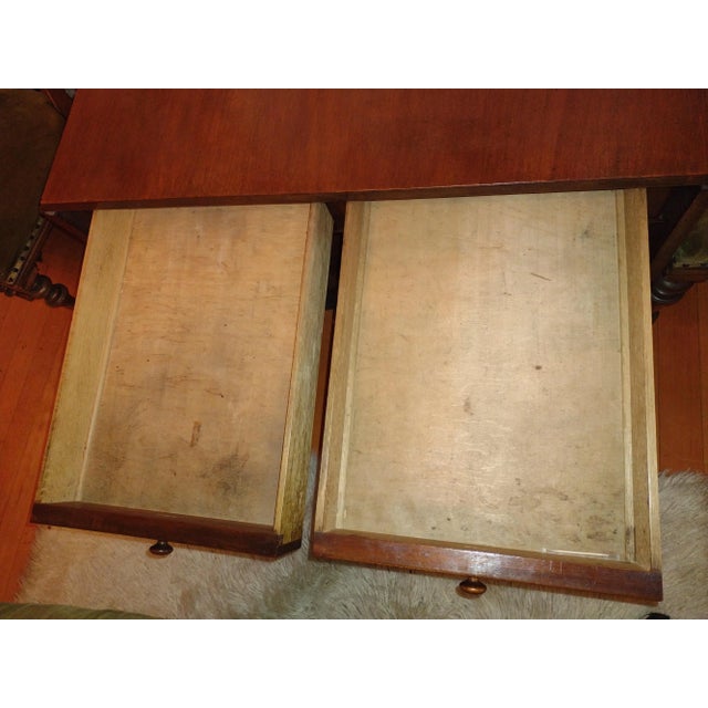 1800's Mahogany Biedermeier Style Drop Leaf Table For Sale In Seattle - Image 6 of 13