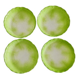 Rustic Europe Ceramic Cabbage Rice Bowl - Set of 4 For Sale