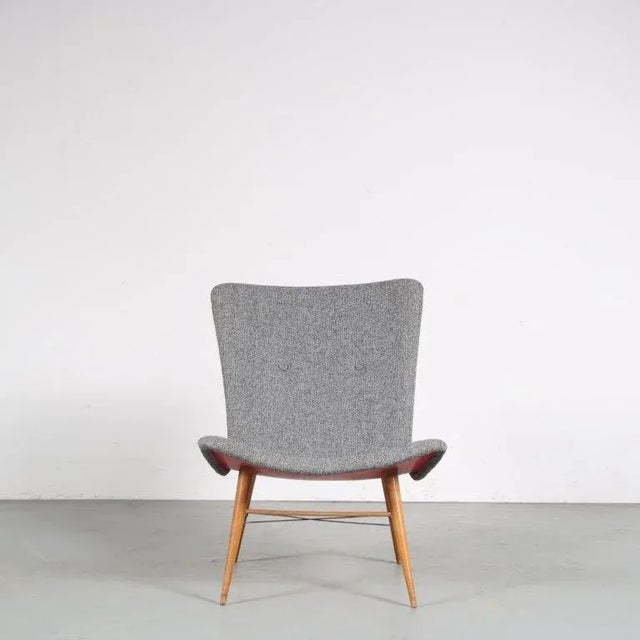Lounge Chair by Miroslav Navratil for Cesky Furniture, Czech, 1959 For Sale - Image 6 of 13