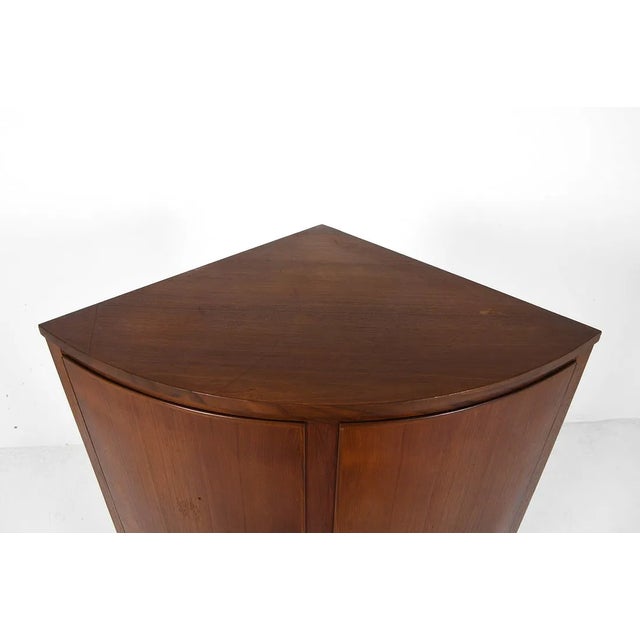 Brown 1970s Danish Midcentury Teak Corner Cabinet For Sale - Image 8 of 13