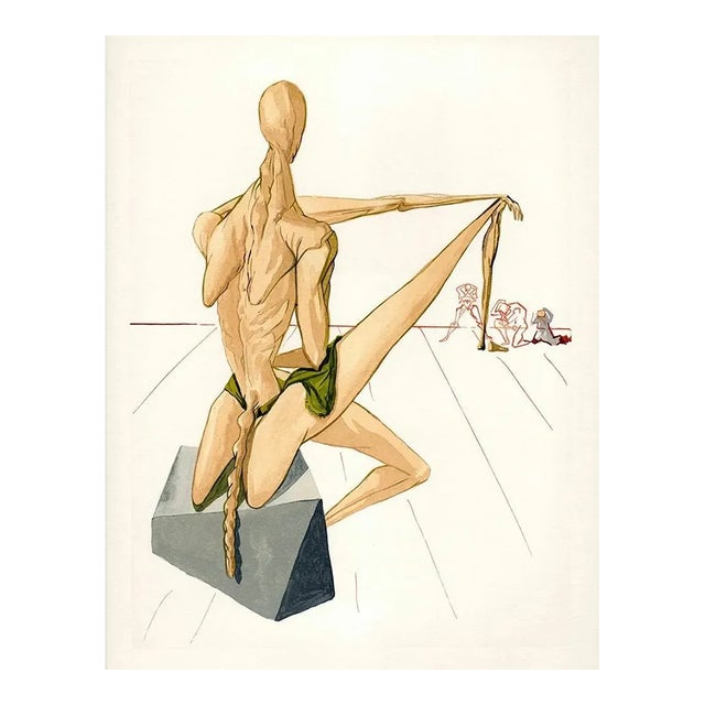 Salvador Dali Woodcut Hell 5 Minos Divine Comedy For Sale