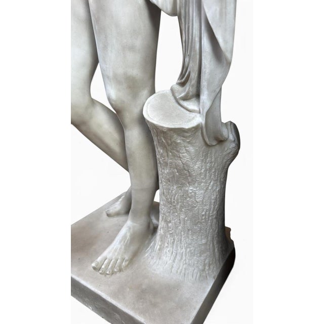 Italian Artist, Large Sculpture of Ganymede, 20th Century, Marble For Sale - Image 13 of 14