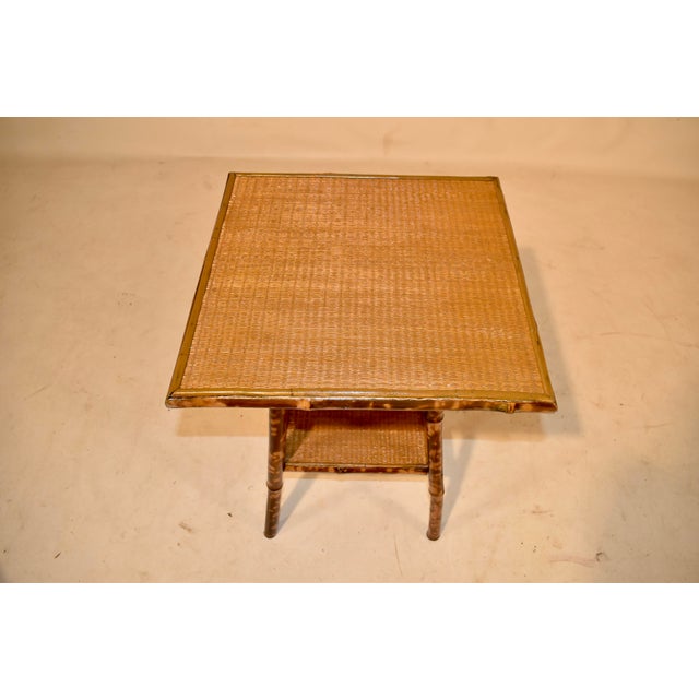 Late 19th Century Tortoise Bamboo Side Table For Sale In Greensboro - Image 6 of 7