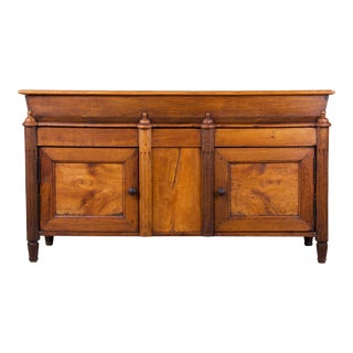 Country French Provincial Oak Dough Bin Storage Petrin Cabinet For Sale