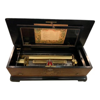 Paillard Mandoline Music Box For Sale