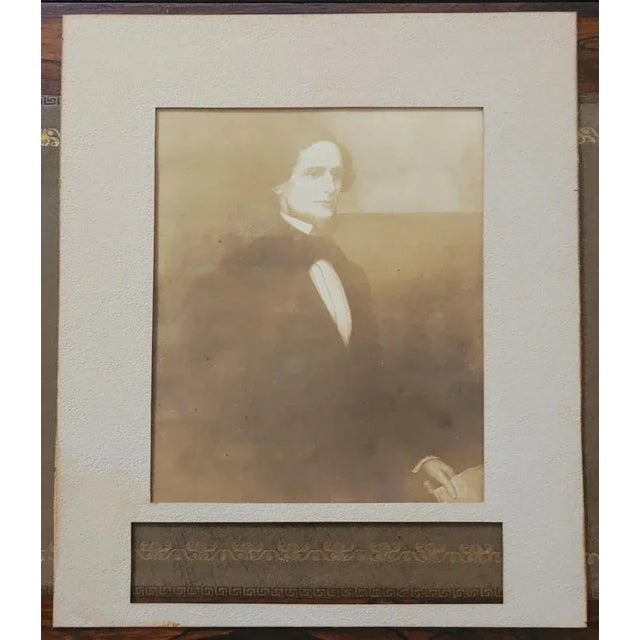 Very Rare Jefferson Davis Portrait Engraving as a Young Man by Ew Perry For Sale - Image 10 of 11