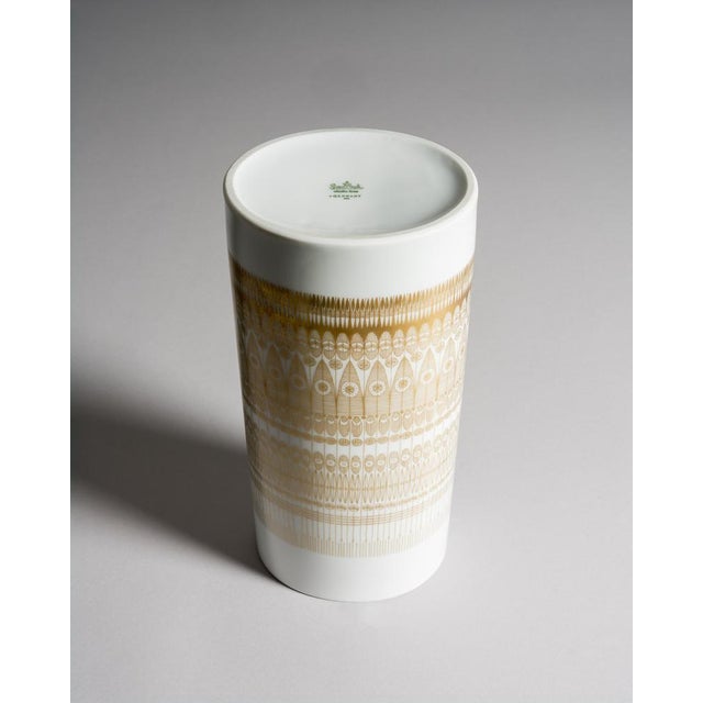 Trio Gilded Porcelain Vases by Hans Theo Baumann & Tapio Wirkkala for Rosenthal Studio-Line, Germany, 1960s, Set of 3 For Sale - Image 16 of 18