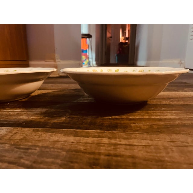 Mid-Century Modern 1960s Large Ceramic Bowls Federalist. Ironstone Dishware - a Pair For Sale - Image 3 of 5
