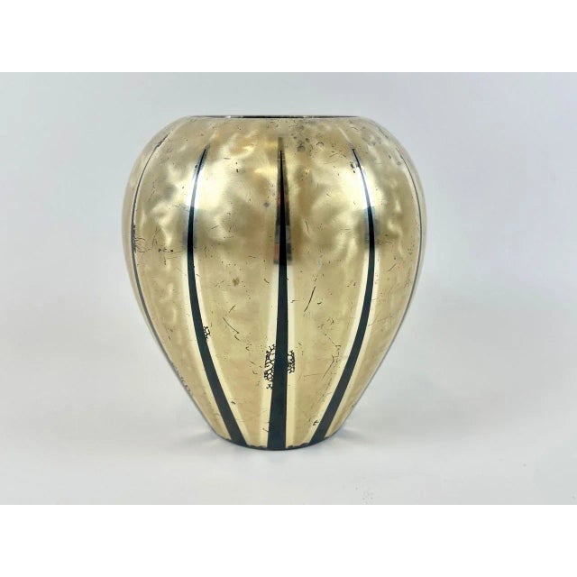 Mid-Century Modern Art Deco Silver-Plated Ikora Vase from WMF, 1950s For Sale - Image 3 of 15