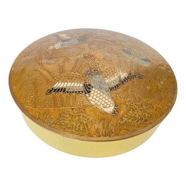 Cloisonné and Opaline Box with Colored Flowers For Sale