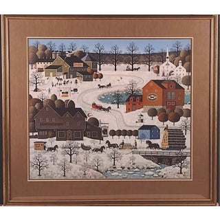Charles Wysocki - Fox Run 1979 - Sun Valley, Idaho, Original 1979 Lithograph For Sale