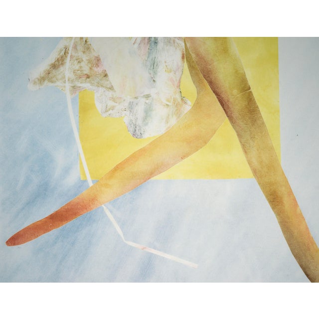 1980s "Sale Julia" Abstract Figurative Monotype of a Dancer by Linda O'Hagan For Sale - Image 5 of 9
