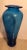 Post Modern Blenko Blue Nuevo Floral Vase For Sale - Image 9 of 10