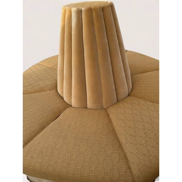 Vintage Italian Art Deco Style Circular Borne Conversation Settee For Sale In Los Angeles - Image 6 of 12