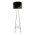 Flos Black Metal Floor Lamp – Modern Italian Design For Sale