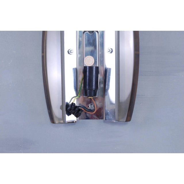 Smoked & Opaline Glass Sconces from Veca, 1970s, Set of 3 For Sale - Image 6 of 15