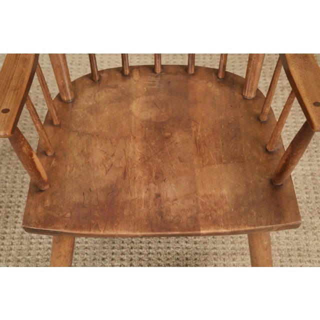 Mid-Century Willett Furniture Company Solid Cherry Spindle-Back Armchairs For Sale - Image 10 of 18