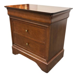 Shermag Louis Philippe Two Drawers Nightstand For Sale
