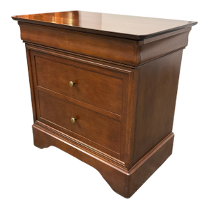 Shermag Louis Philippe Two Drawers Nightstand