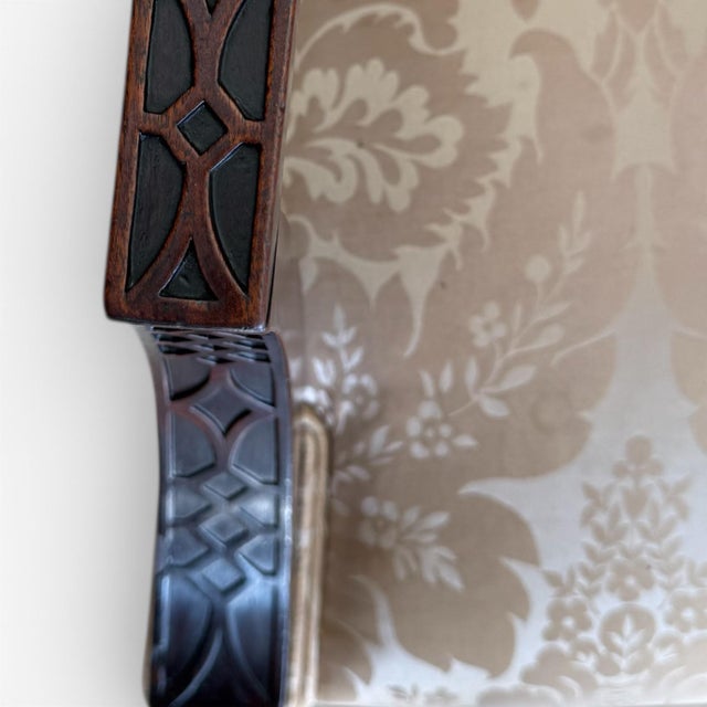 Pink 19th Century George III Style Gainsborough Lounge Chair For Sale - Image 8 of 9