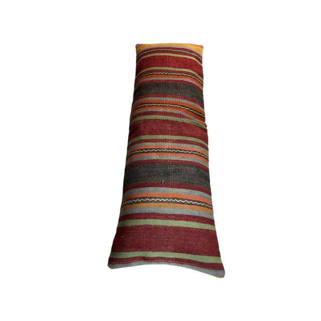 Beige Vintage Turkish Kilim Cushion Cover For Sale - Image 8 of 11