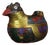 Lacquerware Eagle Box – 12" Painted Bird-Form Container For Sale