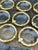 Late 20th Century Vintage Gilt Bamboo Table Setting Personal Ashtrays - Set of 8 For Sale - Image 5 of 11