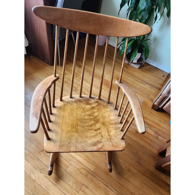 Mid 20th Century Russel Wright for Conant Ball Rocking Chair, 1950s For Sale - Image 5 of 8