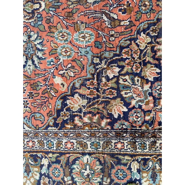 Vintage Silk Kashmir Rug, 1980s For Sale - Image 12 of 18