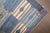Vintage Zabihi Collection Abstract Blue Swedish Kilim - 4'10" x 6' For Sale - Image 10 of 12