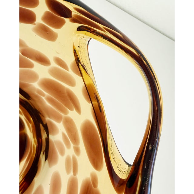 1950s Christian Dior Empoli Tortoise Glass Bottle Chiller For Sale - Image 9 of 11