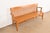 Heywood-Wakefield Antique Arts & Crafts Solid Oak Lawyer's Bench For Sale - Image 4 of 10