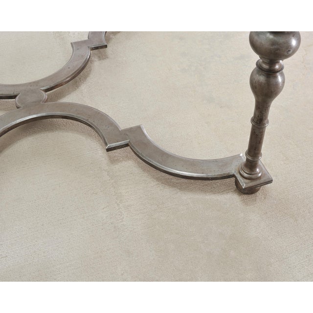 Formations Iron and Glass Baroque-Style Dining Center Table For Sale - Image 10 of 18