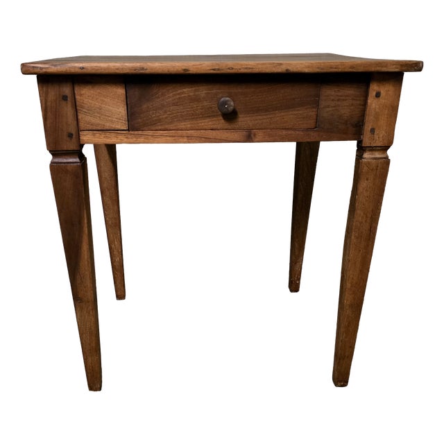 18th Century Provincial Walnut Writing Table For Sale