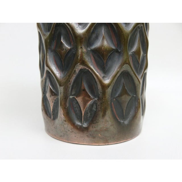 Brown Vintage Brutaliste Art Vase, 1960s For Sale - Image 8 of 15