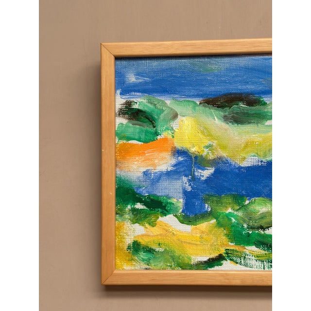 Mid-Century Modern Inge Blomqvist, Composition, 1960s, Oil Painting on Canvas, Framed For Sale - Image 3 of 14