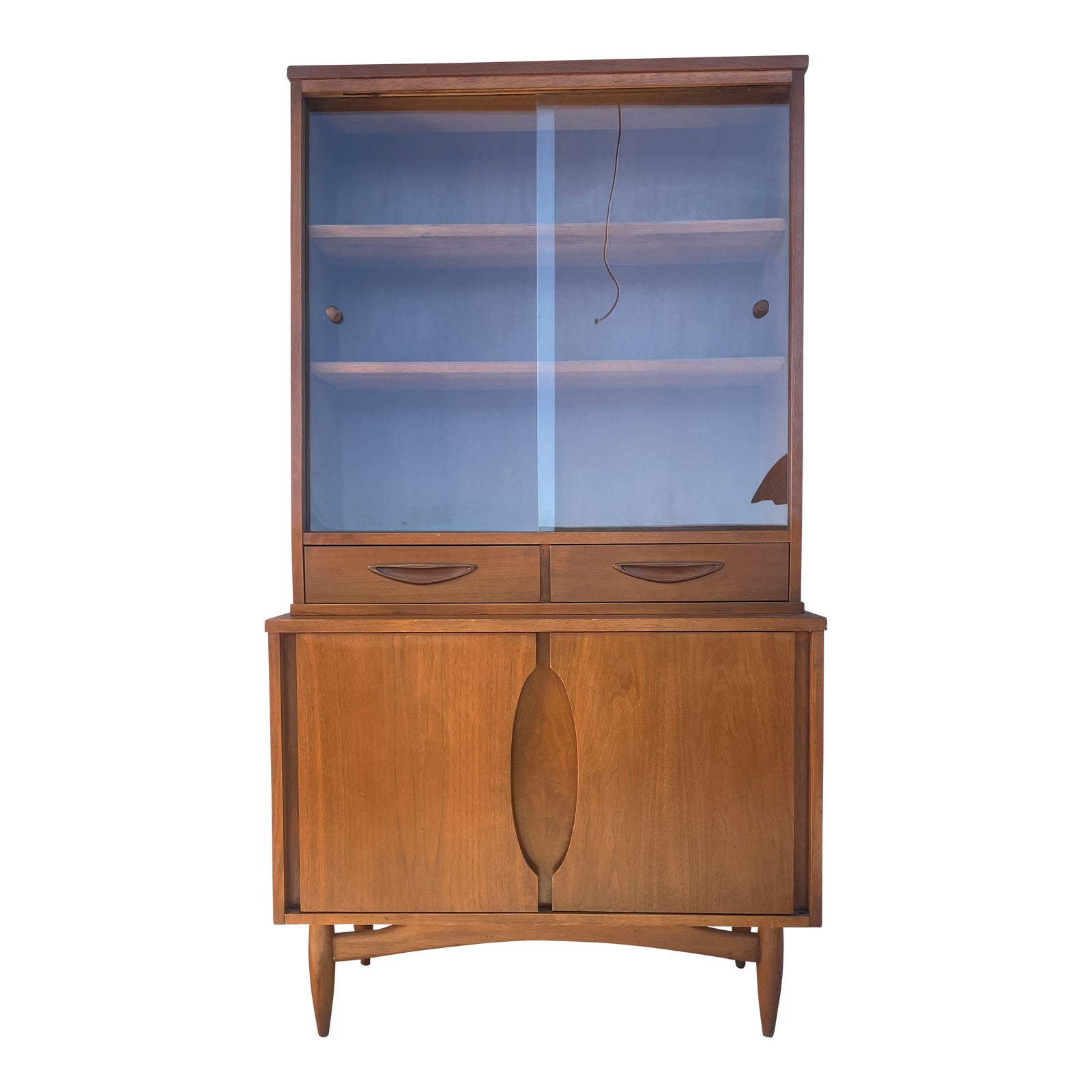 1960s MidCentury Modern Garrison Hutch China Display Chairish