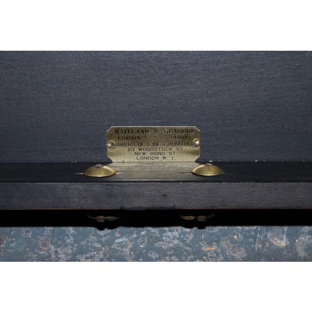 Faux Bamboo Pagoda Coffee Table with Drawers from Maitland & Clascoe, 1950s For Sale - Image 14 of 15