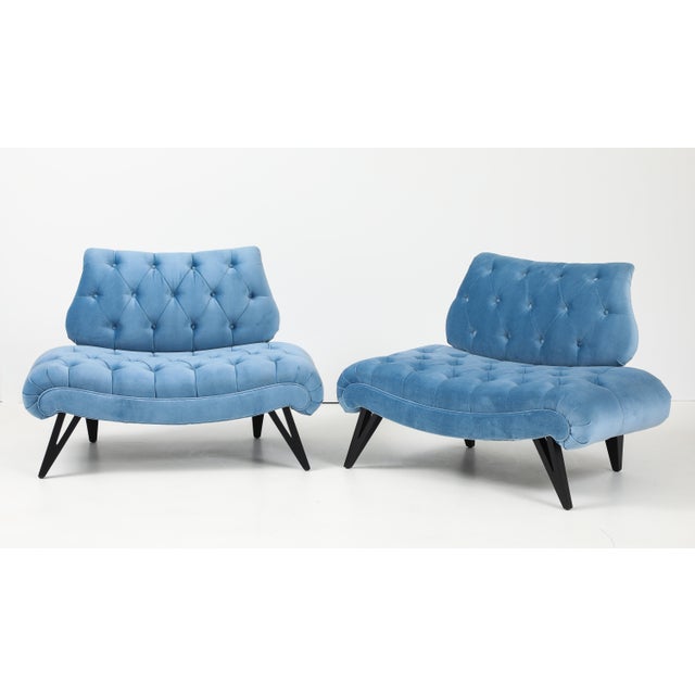 Grosfeld House Oversized Slipper Chairs 1960's Design For Sale - Image 14 of 14