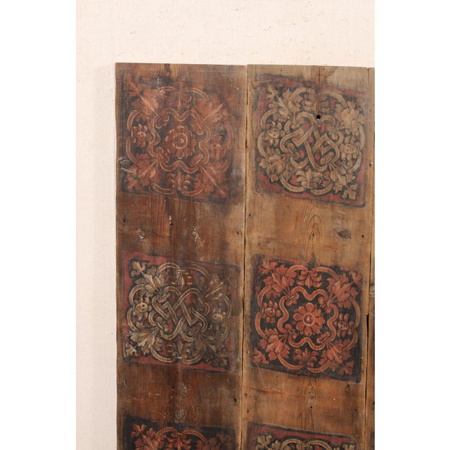 Large Italian Painted Wood Panel, 19th C. For Sale - Image 10 of 11