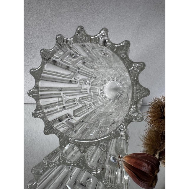 Glass Czech Brutalist Pressed Glass Tetris Vase by František Vízner for Rudolfova Huť, 1970s For Sale - Image 7 of 10