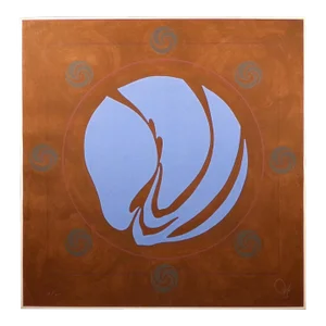 Jack Youngerman "Involute - Umber" Signed Numbered Silkscreen Pochoir & Intaglio
