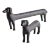 Connley Dogs, Set Of 2 For Sale