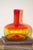 This gorgeous piece is from 1969, #6944 from Blenko. A stunning tangerine color, it reacts orange under UV light,...